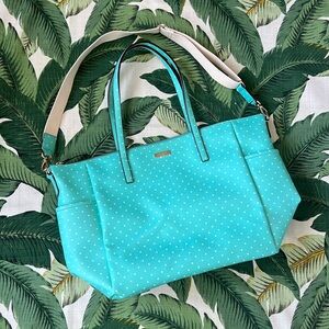 Kate Spade • Blue Polka Dot Diaper Bag